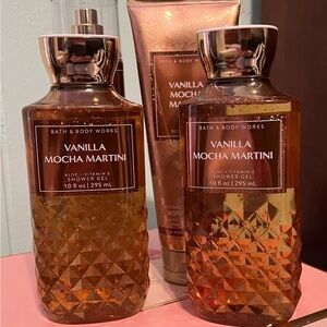 Bath & Body Works Vanilla Mocha Martini Body Wash Trio